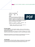 A Ctividad de Aprendizaje 1 Evidencia: Tipos de Cliente