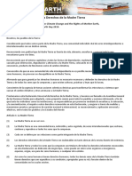 Declaración Universal de Los Derechos de La Madre Tierra