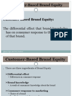 Customer-Based Brand Equity Customer-Based Brand Equity