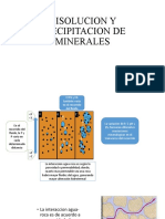 DISOLUCION Y PRECIPITACION DE MINERALES