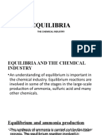 Equilibrium and Chemical Production