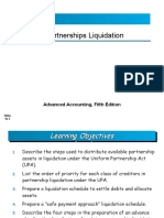 Partnerships Liquidation: Advanced Accounting, Fifth Edition