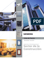 Siemens Lista de Precios 2007 Construccion
