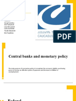 Central banks and monetary policy tools