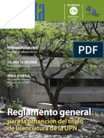 Gaceta 139 Abril-mayo Reglamento general para la obtención del título de licenciatura de UPN