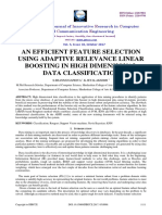 An Efficient Feature Selection Using Adaptive Relevance Linear Boosting in High Dimensional Data Classification PDF