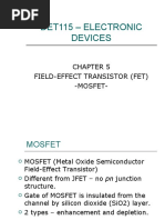 Det115 - Electronic Devices: Field-Effect Transistor (Fet) - Mosfet