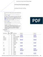 Service Name and Transport Protocol Port Number Registry