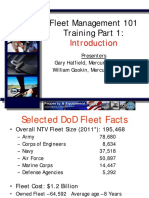 Fleet Management 101 Training Part 1:: Presenters Gary Hatfield, Mercury Associates William Gookin, Mercury Associates