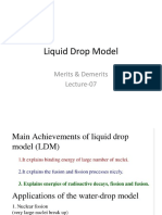 Liquid Drop Model: Merits & Demerits Lecture-07