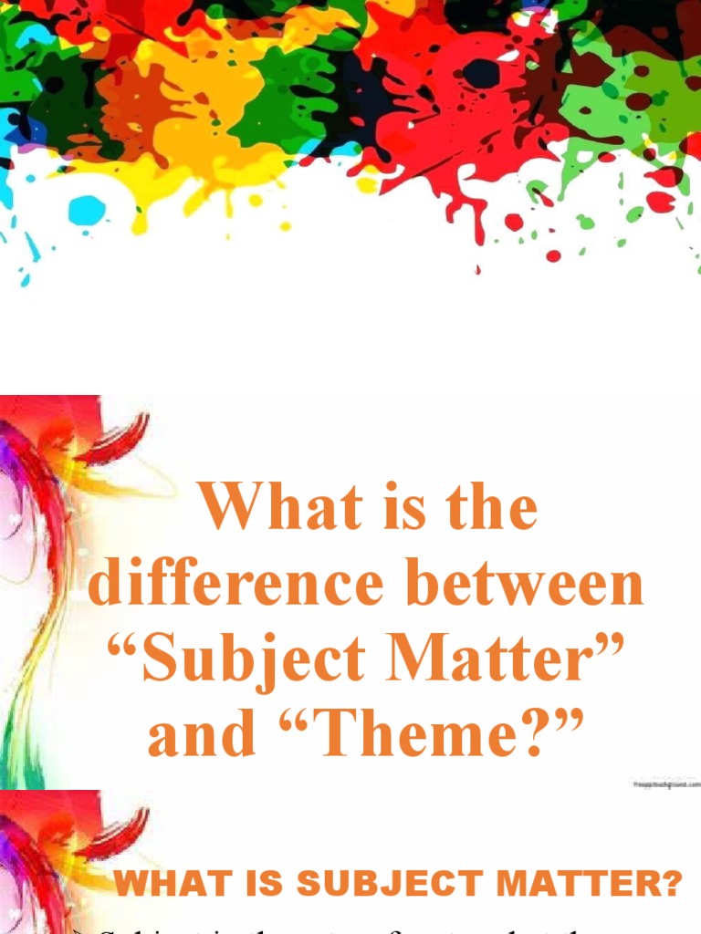 Understanding Themes and Subject Matter | PDF | Sculpture