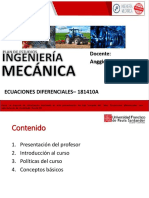 Clase 1 ED. Presentacion Del Curso e Introduccion PDF