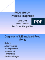 Food Allergy: Practical Diagnosis: Mike Levin Heidi Thomas Red Cross Allergy Clinic