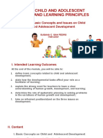 Educ 50: Child and Adolescent Learners and Learning Principles