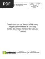 Bitacora RP Semarnat | PDF | Residuos | Entorno natural
