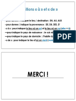 Basic French Prepositions (A & De) PDF