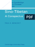 BENEDICT, Paul K. Sino-Tibetan - A Conspectus PDF