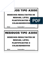 DESECHOS RESULTANTES DE RESINAS, LÁTEX, PLASTIFICANTES O COLAS,ADHESIVOS TIPO A3050.docx