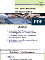 EC1301 - How Firms Make Decisions - Profit Maiximization (TOPIC 6)