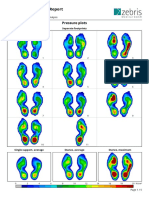 Zebris Treadmill Gait Report: Pressure Plots