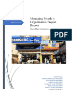 Managing People’s Organization Project Report