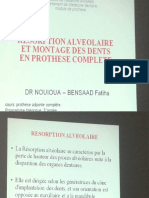 5- La résorption alvéolaire et le montage.pptx