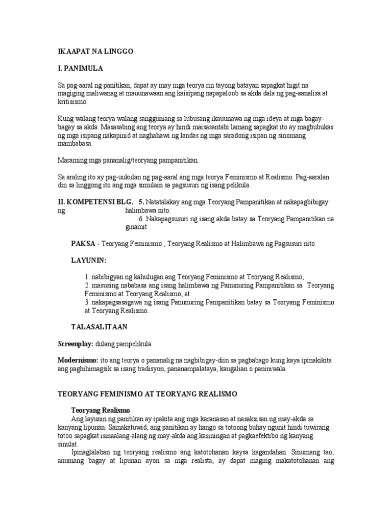 M4 Week 4 Pagsusuri NG Pelikula | PDF