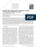Analysis of An Asymmetric Modulation Method For Cascaded Multilevel Inverters