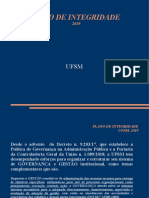 Plano de Integridade da UFSM em 2019