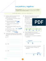 Libro de Actividades - Numeros Positivos y Negativos PDF