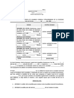 Acta y Nomina de Presencia de Asamblea Extraordinaria para S.R.L.