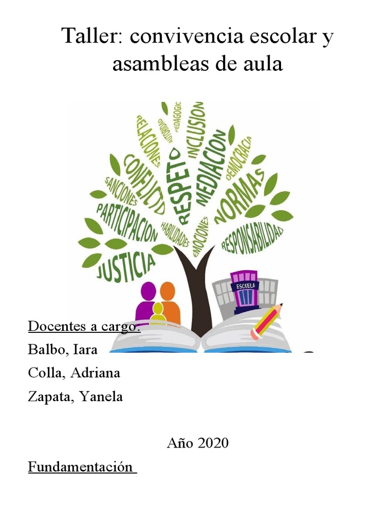 Taller de Convivencia Escolar y Ciudadanía | PDF | Salón de clases ...