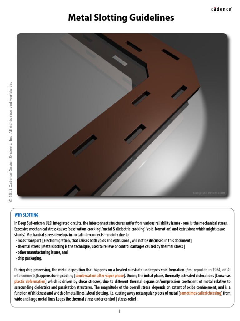 Assura Metal Slotting PDF PDF Integrated Circuit Stress (Mechanics)
