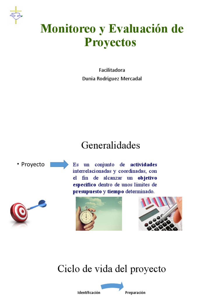 Monitoreo y Evaluación de Proyectos | PDF | Evaluación del ciclo de ...