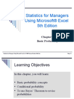 Statistics For Managers Using Microsoft® Excel 5th Edition: Basic Probability