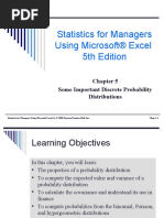 Statistics For Managers Using Microsoft® Excel 5th Edition: Some Important Discrete Probability Distributions