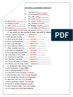 Adjectives or Adverbs Exercise PDF