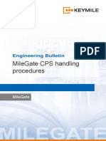 Milegate Cps Handling Procedures: Engineering Bulletin