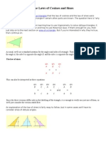 The Laws of Cosines and Sines