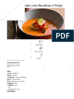 Sopa de Tomate com Bacalhau e Poejo