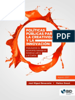 Políticas Públicas para La Creatividad y La Innovación Impulsando La Economía Naranja en América Latina y El Caribe PDF