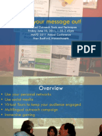 Get Your Message Out - Innovative Outreach and Engagement Tools