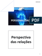 As definições de relação, necessidade e personalidade