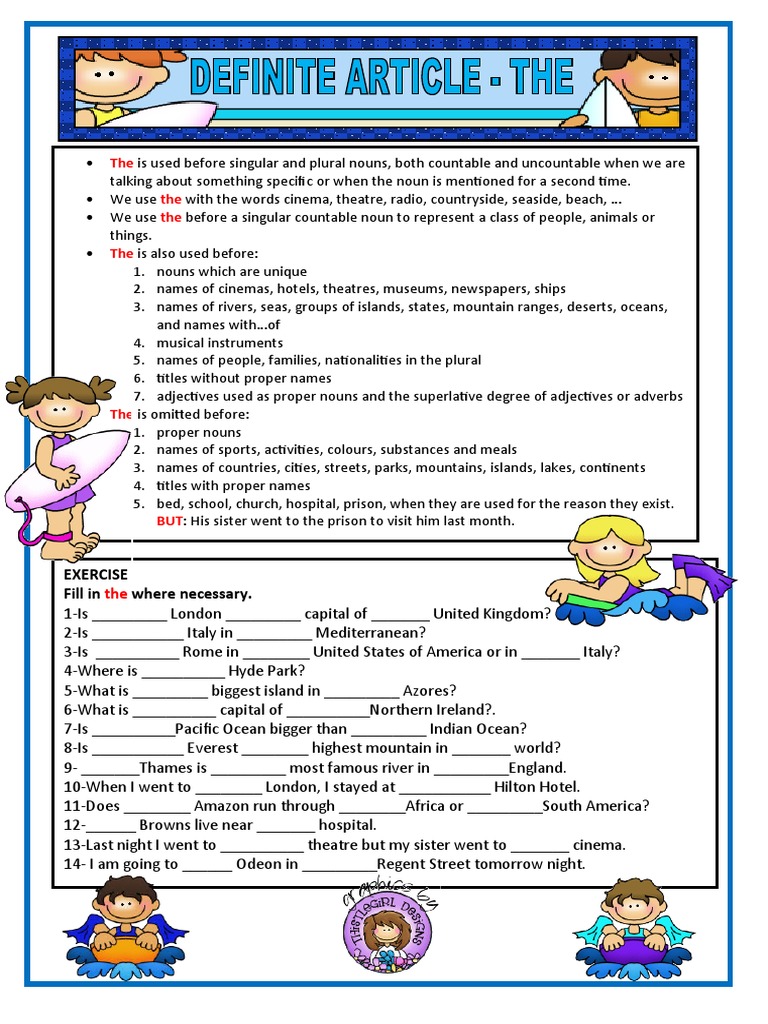 Definite Article | PDF