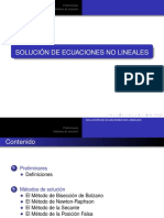 Presentacion1 Ecuaciones No Lineales PDF