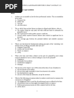 Tutorial 2: Auditors Legal Liabilities MCQ