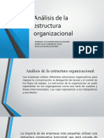 Análisis estructura organizacional empresas