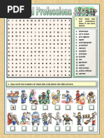 Find These Jobs and Professions Below in The Word Search