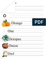 Orange One Octopus Onion Owl: The English Alphabet