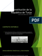 Constitución de La Republica de Tunja